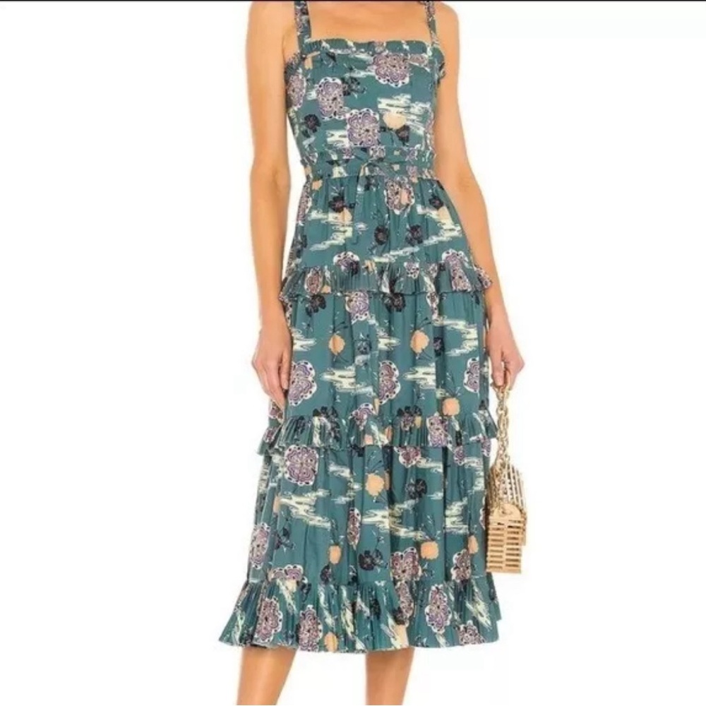 Ulla Johnson Lune Dress in River. Size 4